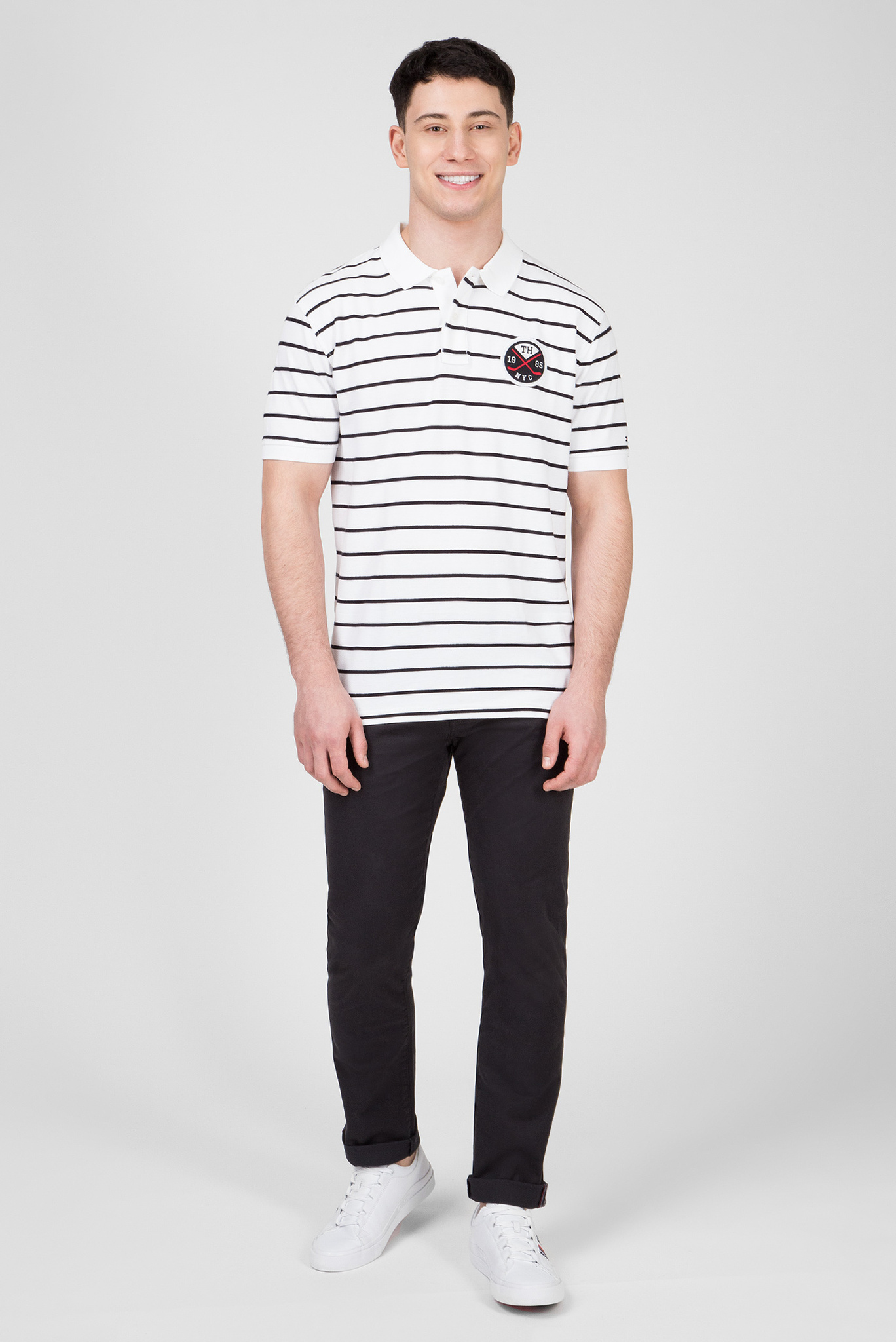 Мужское поло в полоску WCC TEXTURE STRIPE 5