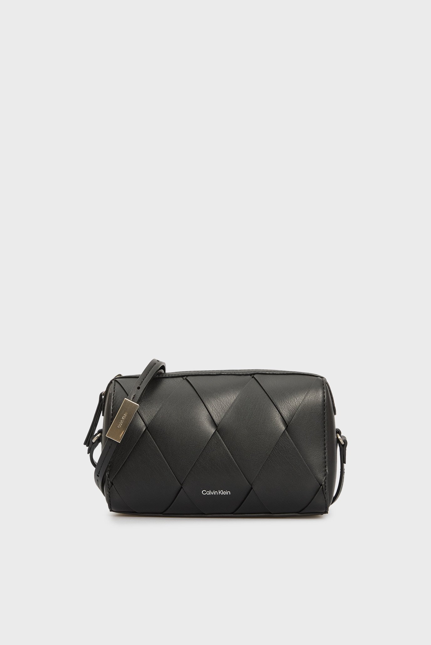Женская черная сумка CK WOVEN CAMERA BAG 1