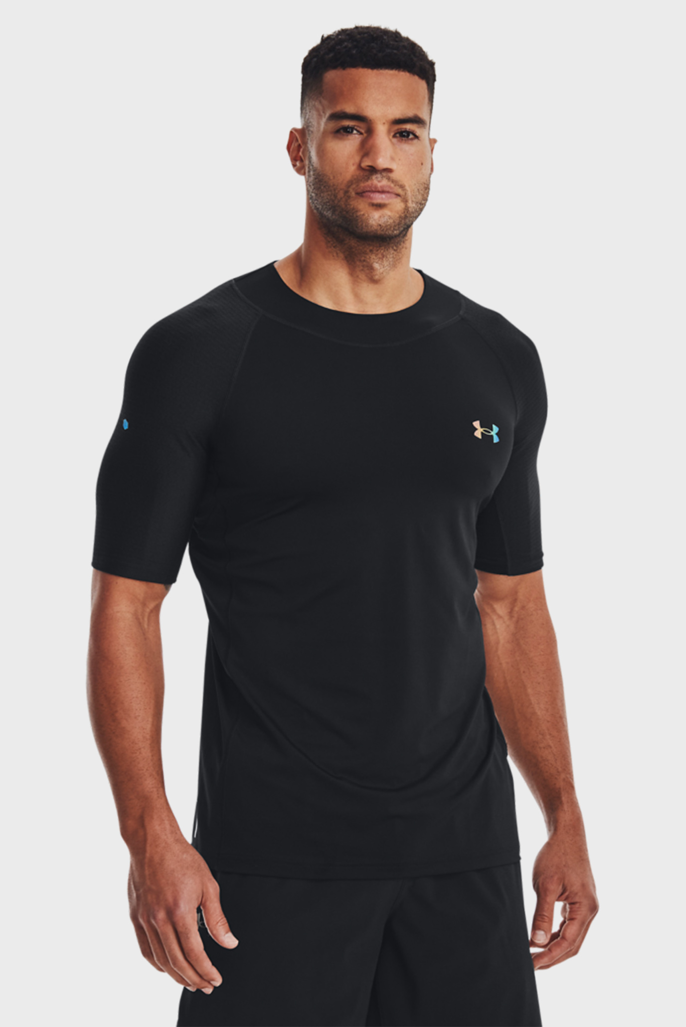 Мужская черная футболка UA SmartForm Rush SS 8