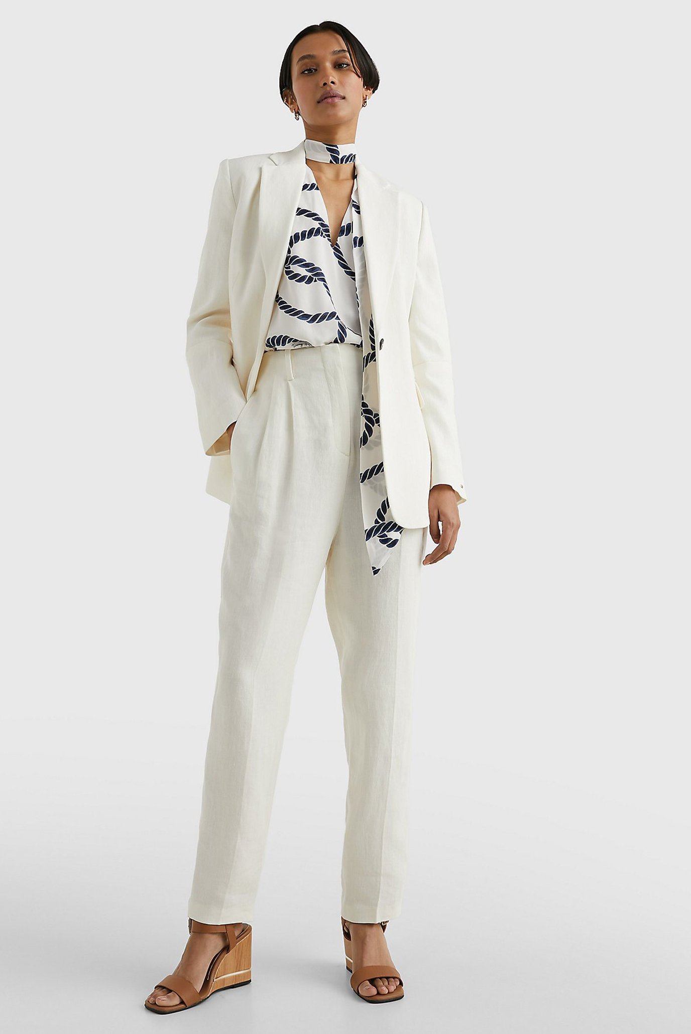 Штаны ELEVATED LINEN TAPERED PANTTommy Hilfiger Штаны ELEVATED LINEN TAPERED PANT 2