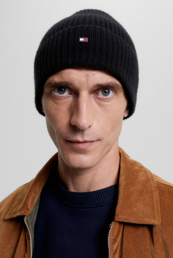 Шапка TH CASHMERE PLAQUE BEANIE