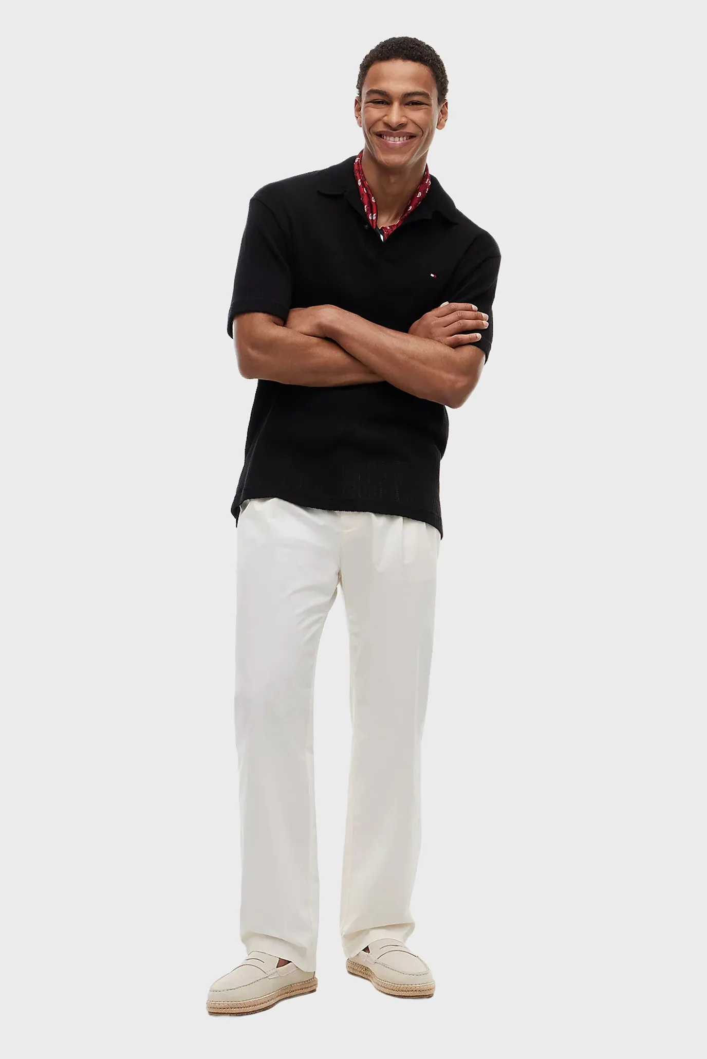 Поло OPEN KNIT RELAXED FIT POLO 2