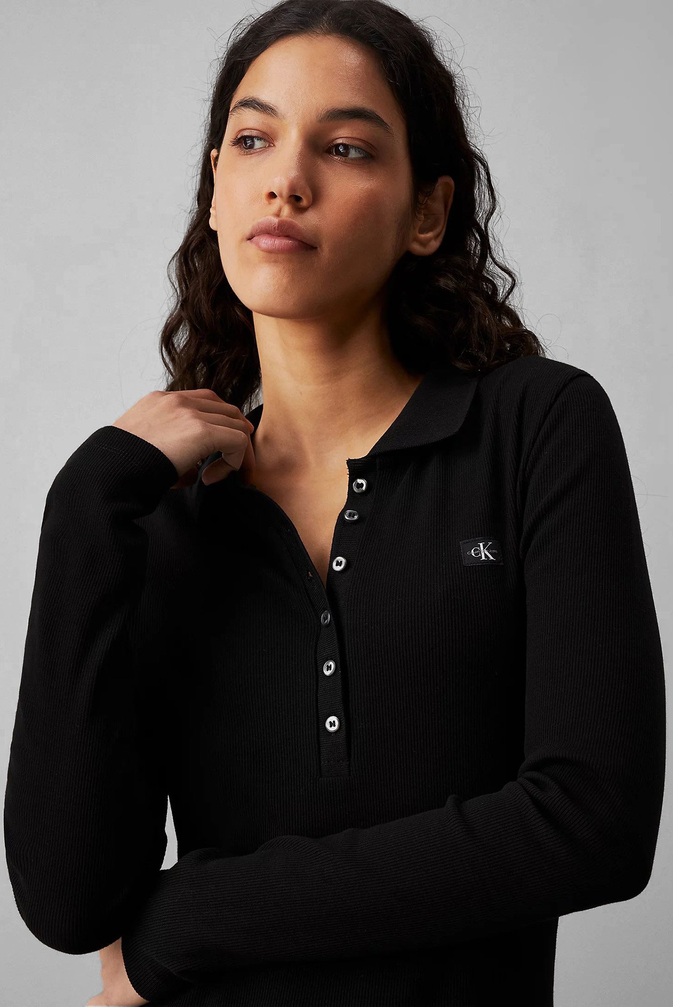 Платье WOVEN LABEL RIB POLO LS DRESS 4