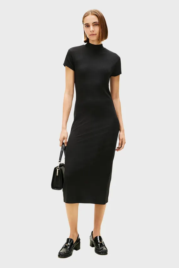 Платье SLIM  5X2 RIB MOCK-NK SS DRS Tommy Hilfiger