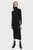 Женское черное шерстяное платье EXTRA FINE WOOL ROLL NECK