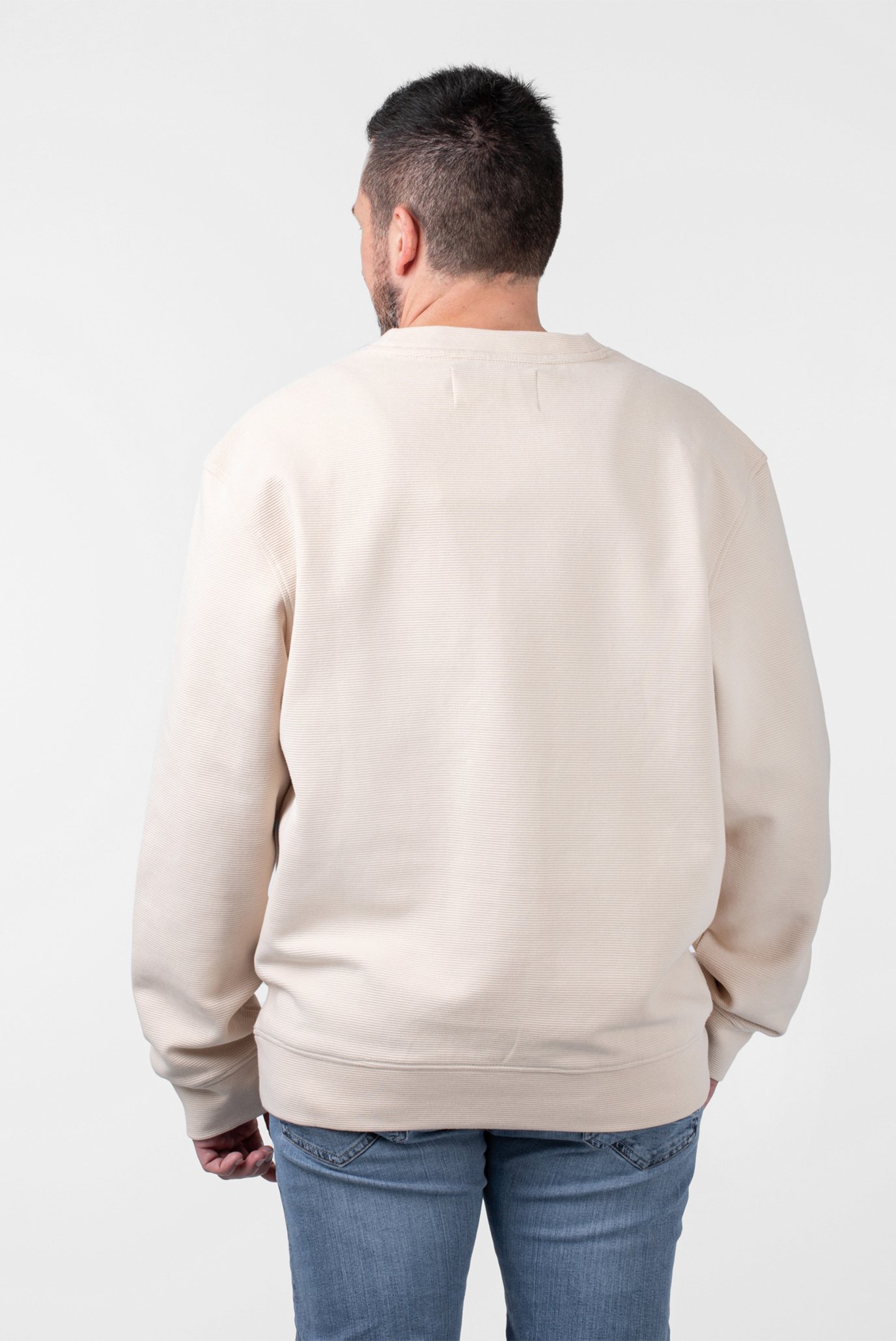 Свитшот MONOLOGO OTTOMAN RIB CREW NECK 3