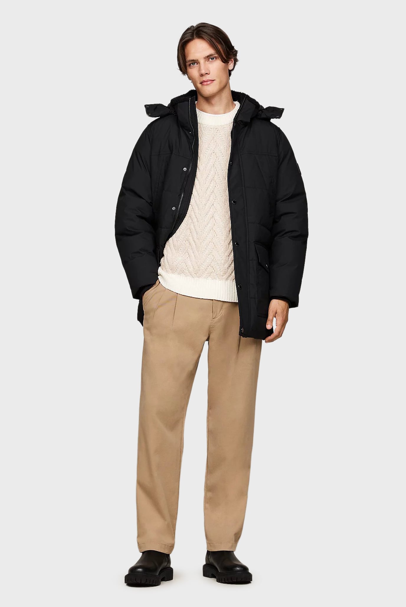 Мужская черная парка ROCKIE UTILITY PARKA 2