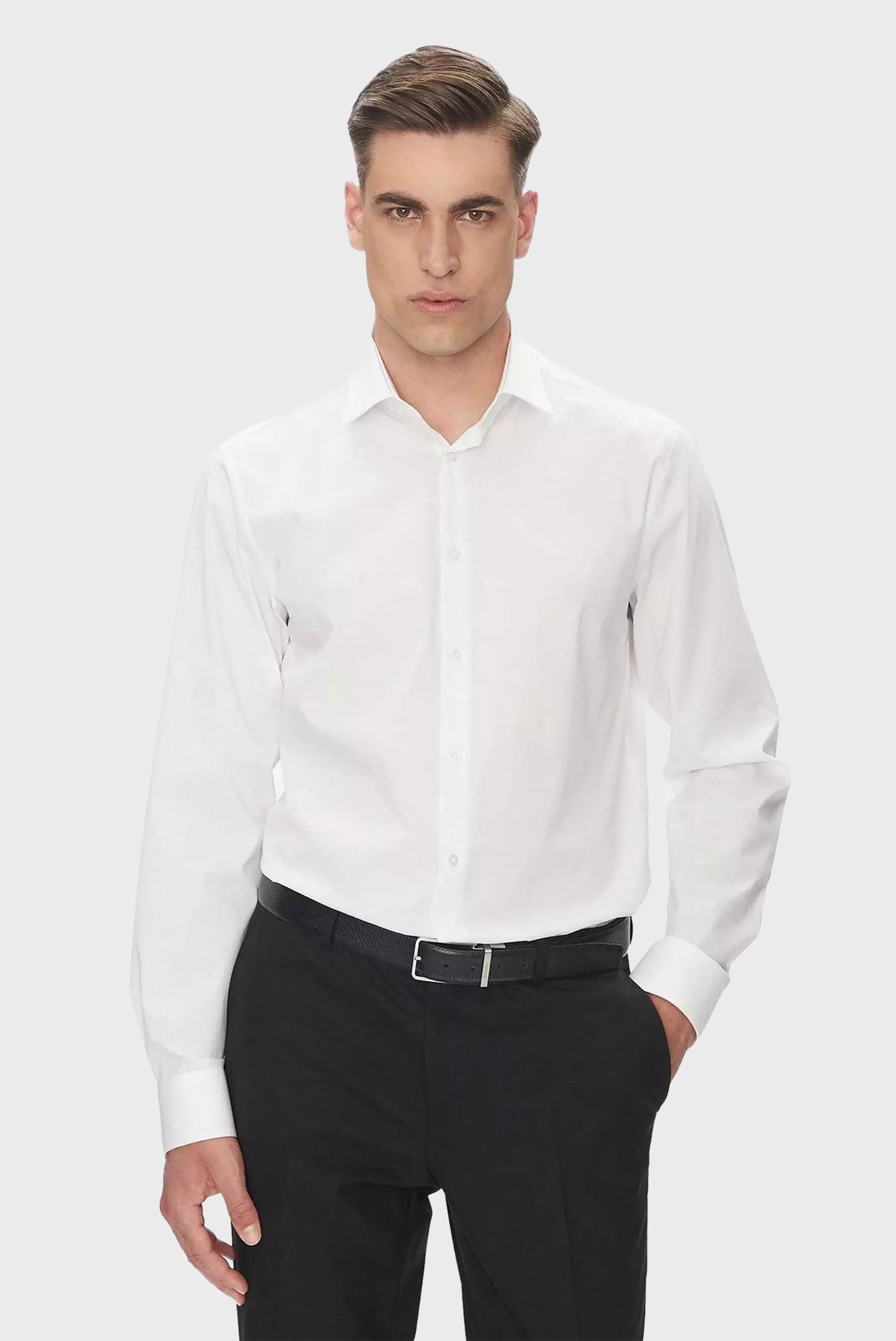 Рубашка REG ESNTL POPLIN STR SLD 1