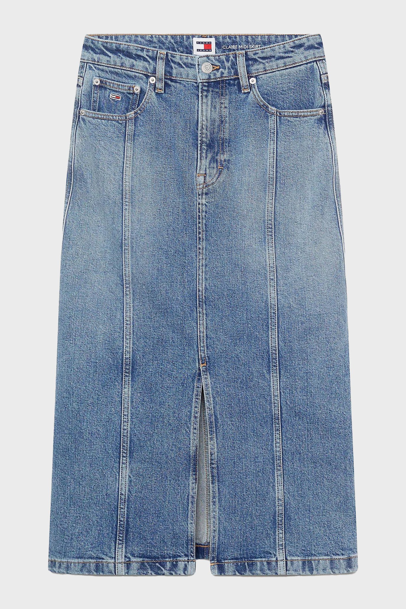 Женская голубая джинсовая юбка CLAIRE HGH MIDI SKIRT 1
