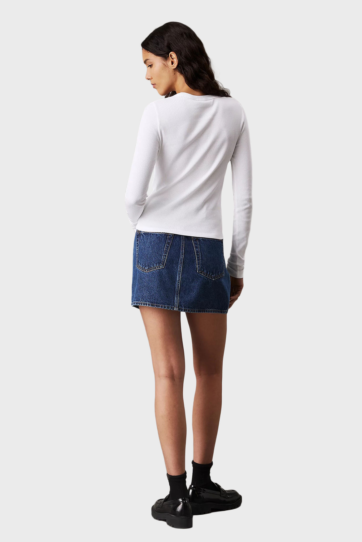 Лонгслив WOVEN LABEL RIB LONG SLEEVECalvin Klein Jeans Лонгслив WOVEN LABEL RIB LONG SLEEVE 3