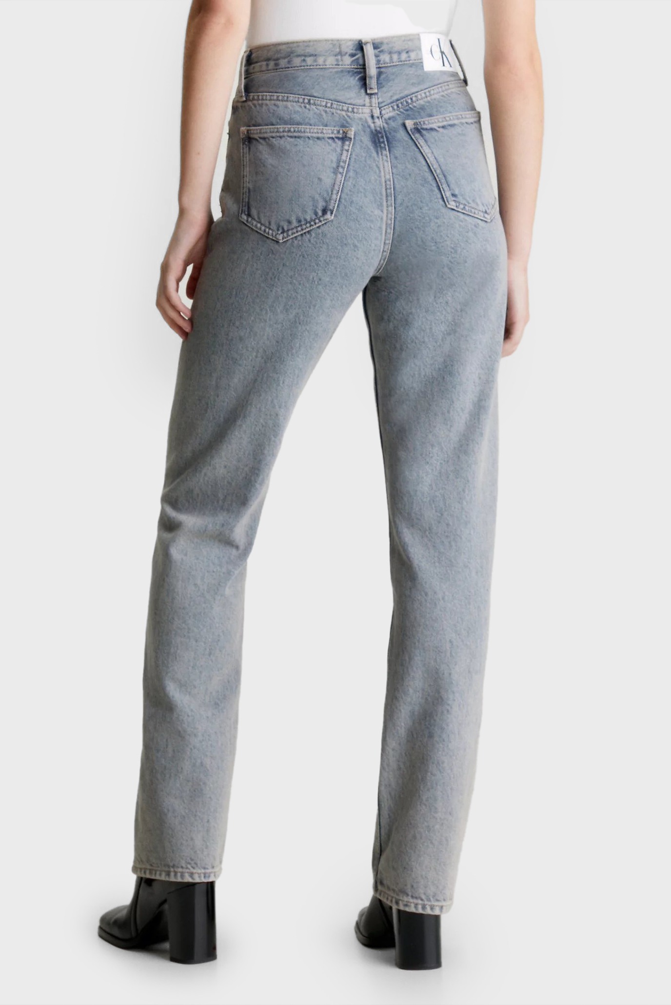 Женские голубые джинсы HIGH RISE STRAIGHT 3