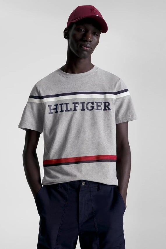 Футболка GLOBAL STRIPE MONOTYPE TEE Tommy Hilfiger