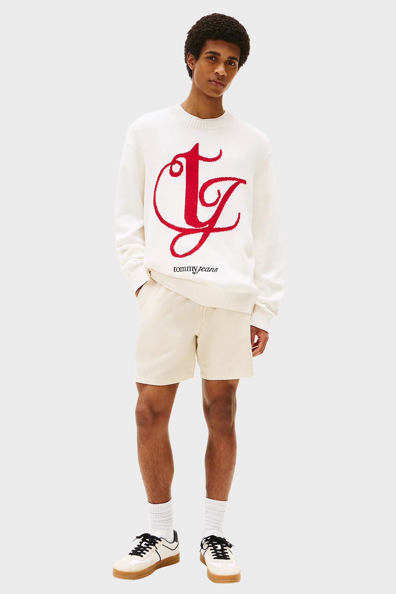 Свитер/TJM REG MONOGRAM CNECK SWEATER 2