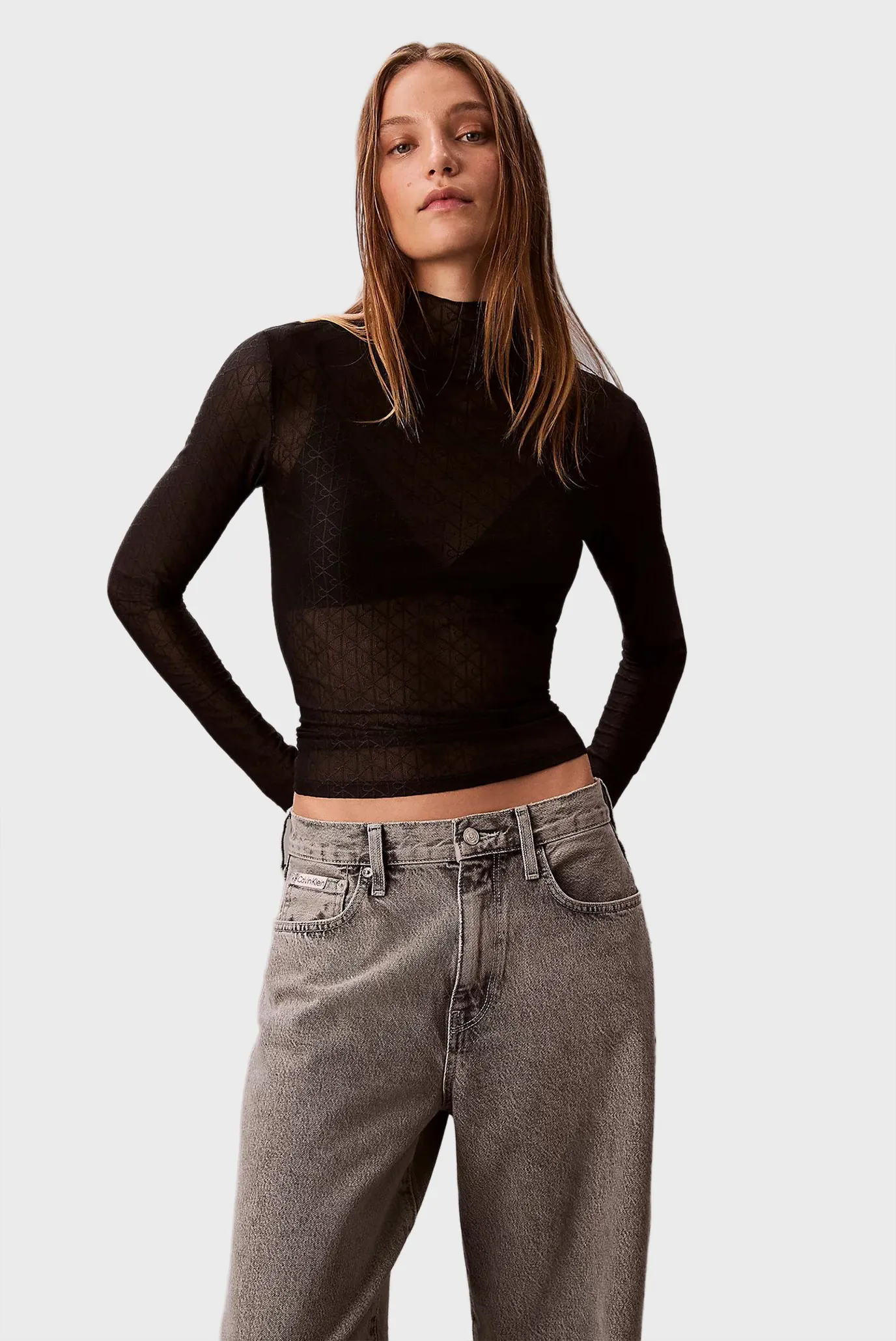 Джинсы THE WIDE LEG GREY STERLING 6