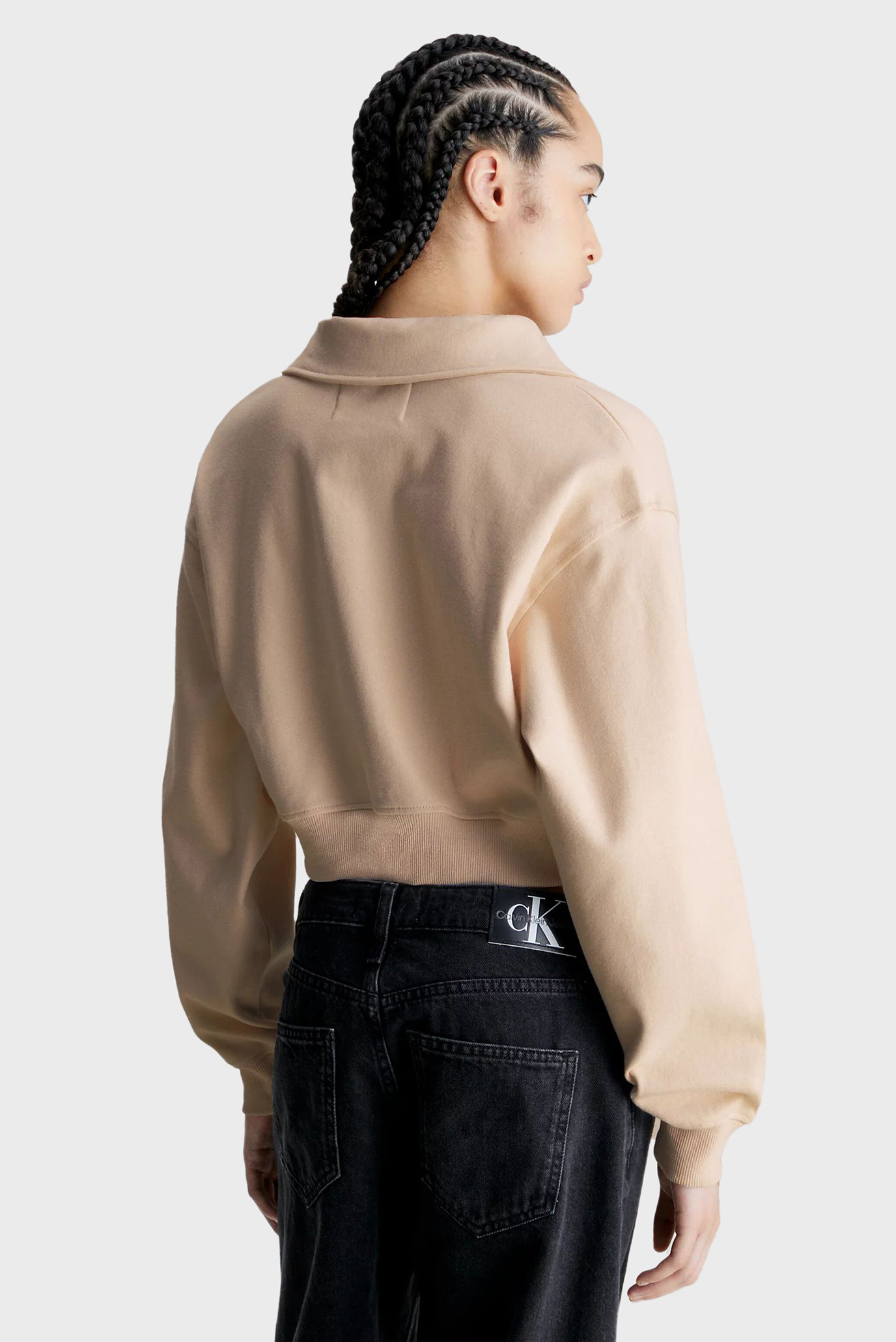 Свитшот LABEL POLO COLLAR SWEATSHIRT 4