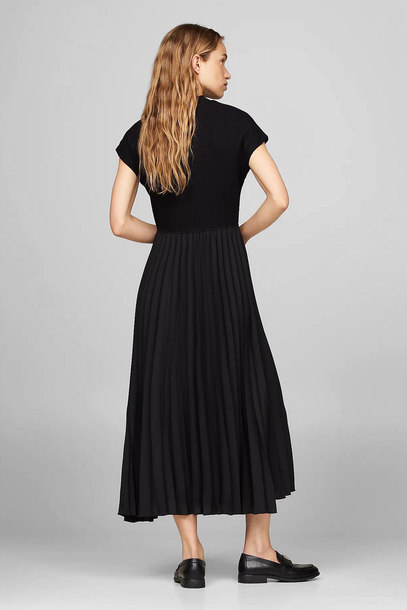 Платье 5X2 RIB MK-NK PLEAT MIDI DRS SS 2