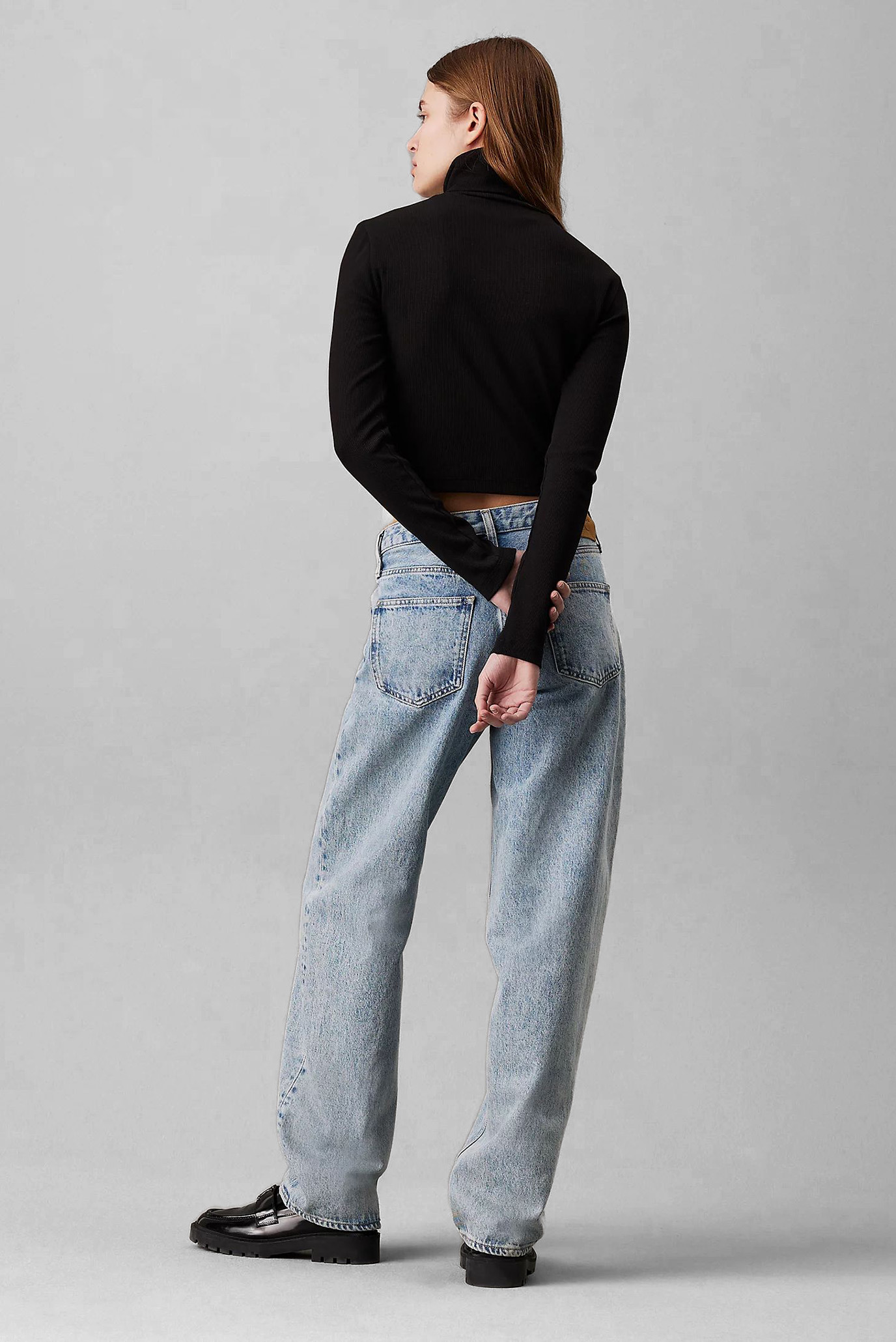 Лонгслив WOVEN LABEL RIB ROLLNECK 3