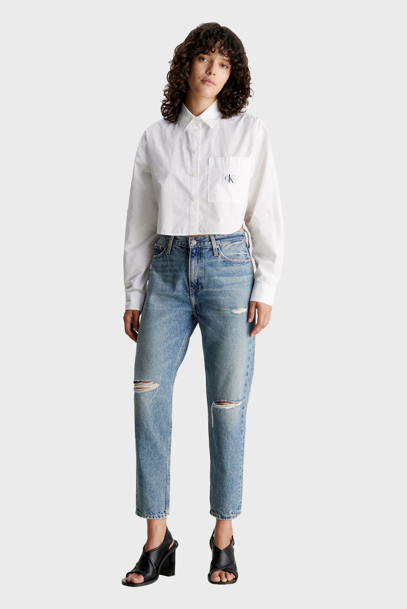 Женские синие джинсы MOM JEAN 2