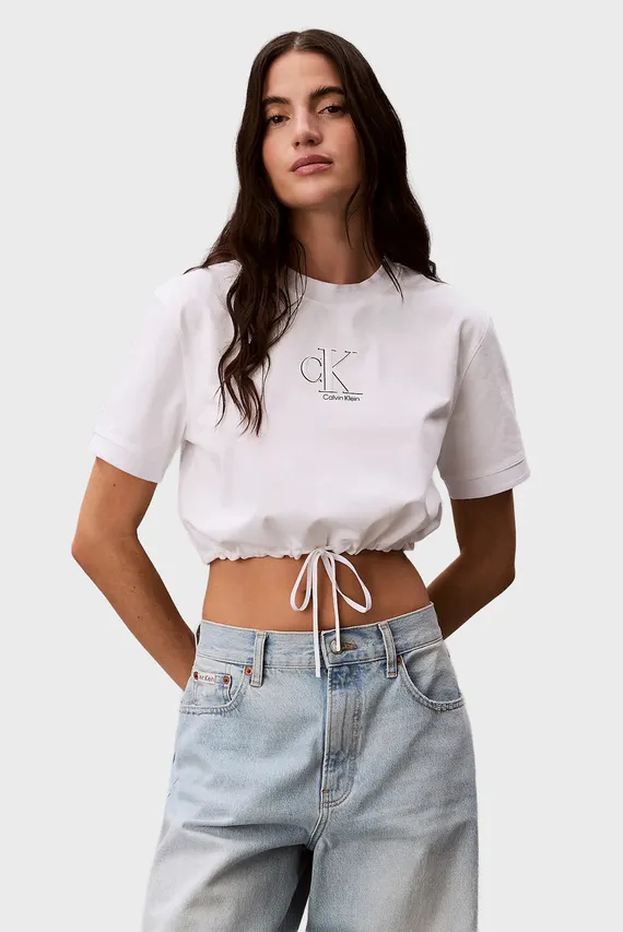Футболка SS COOLING JRSY TIE WAIST CROP T Calvin Klein Jeans