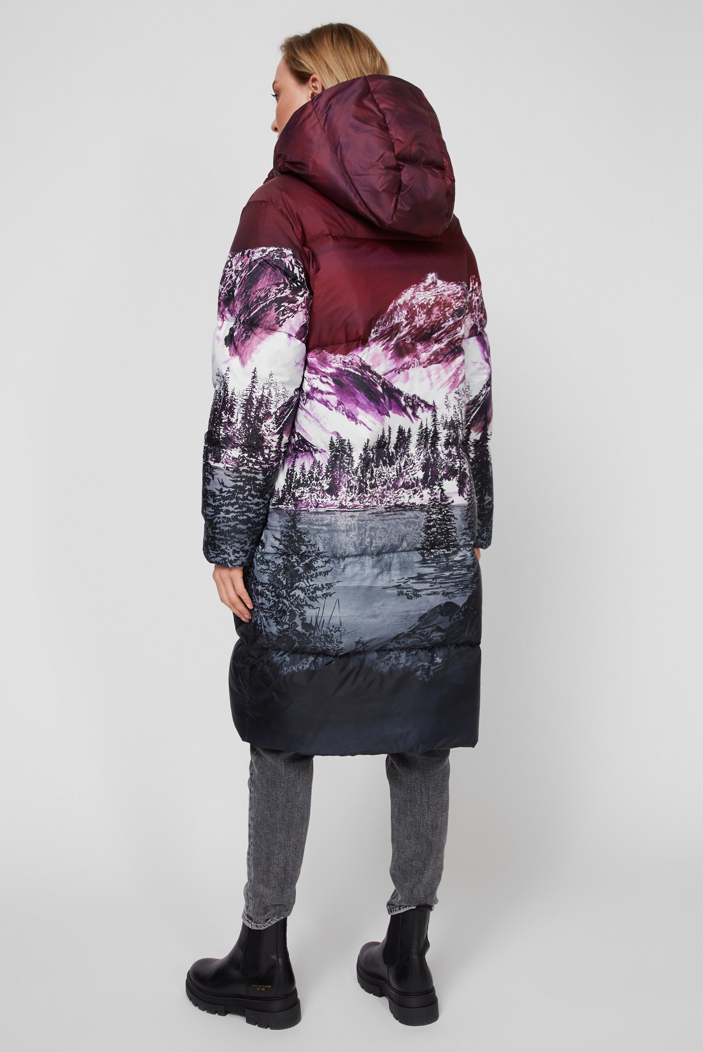 Женский пуховик ICON PRINTED 4