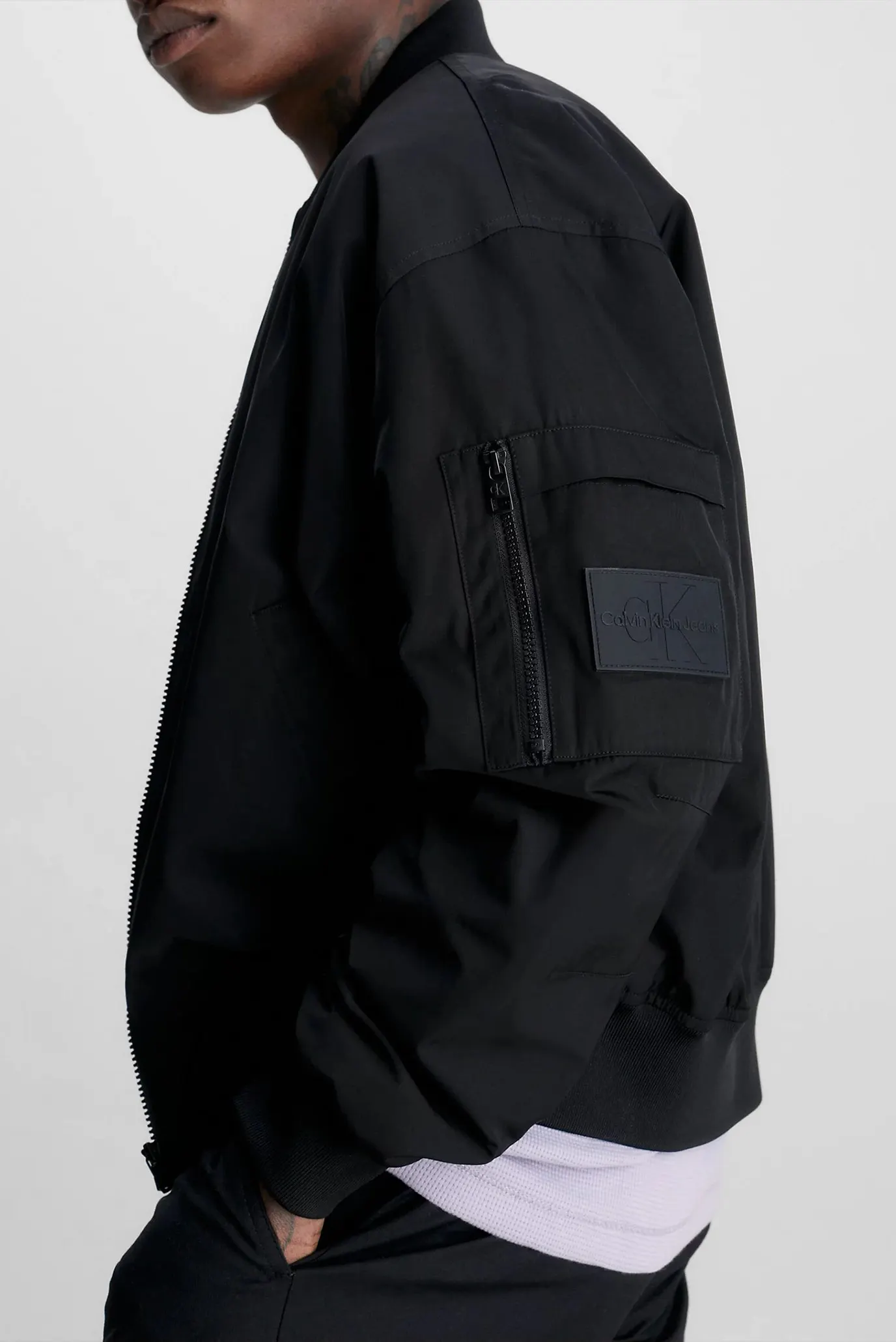 Мужской черный бомбер BOMBER JACKET 6