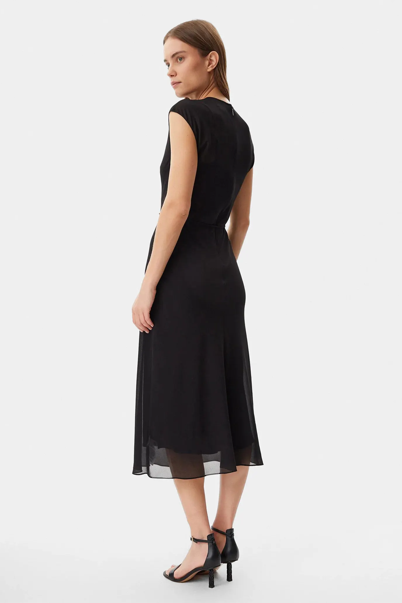 Платье SHEER GEORGETTE NS MIDI DRESS 3