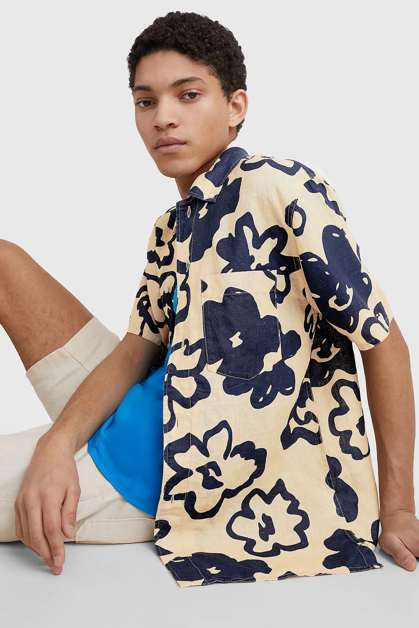 Рубашка с коротким рукавом BIG FLORAL PRINT RF SHIRT S S 4