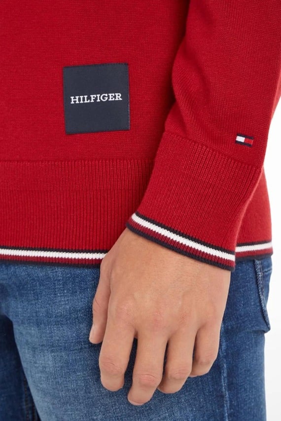 Мужской красный джемпер MONOTYPE GS TIPPED CREW NECK