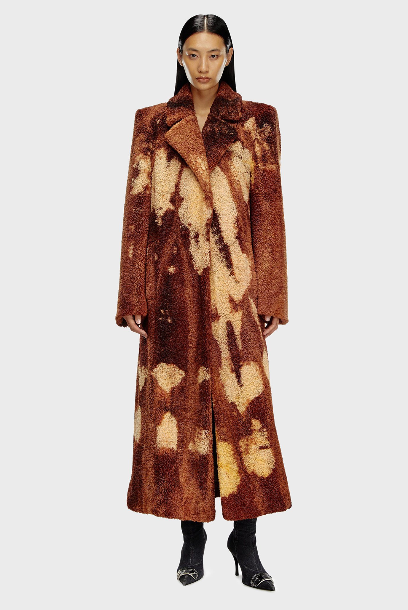 Женская коричневая шуба W-ILLOW GIACCA 3