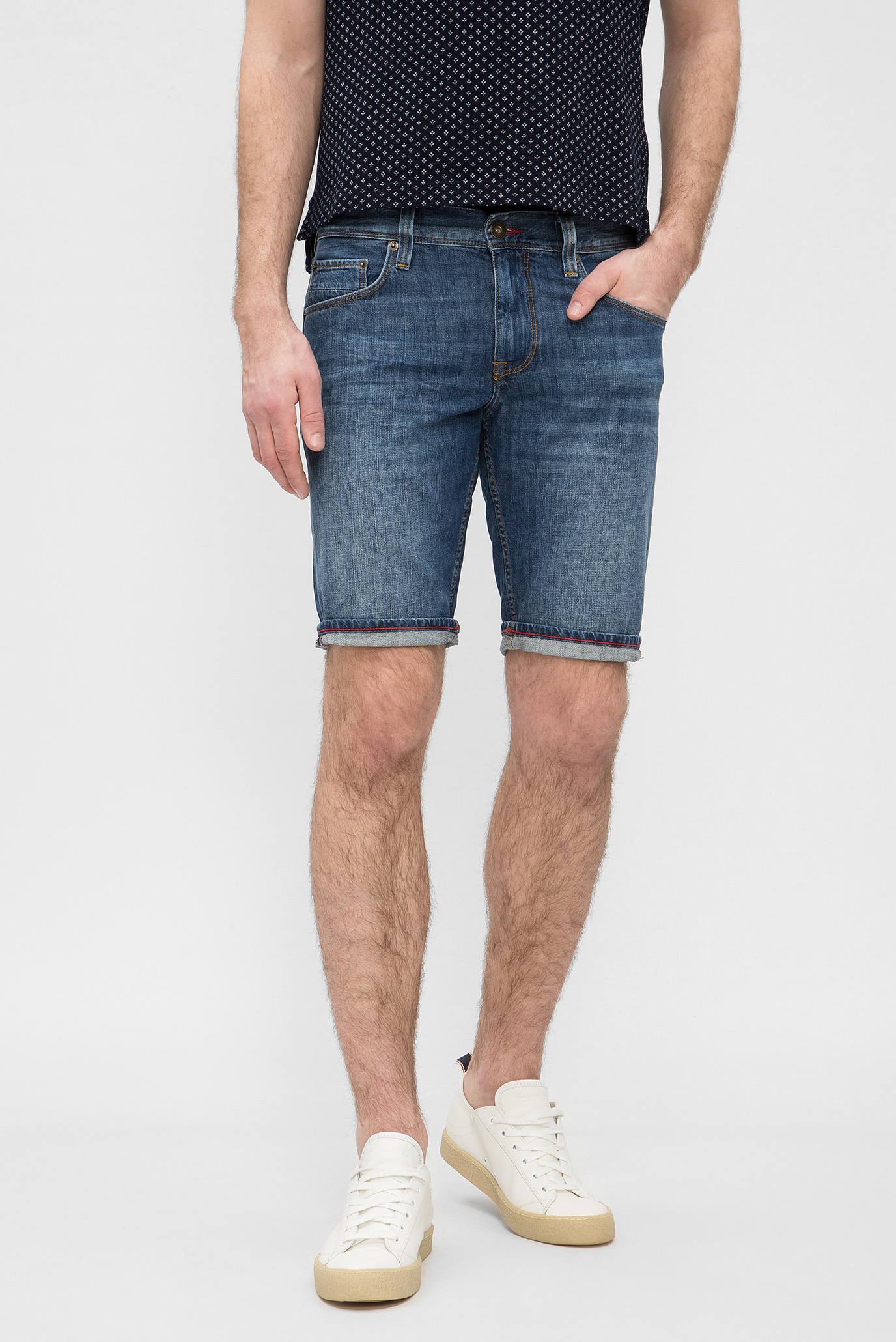 Мужские синие джинсовые шорты Tommy Hilfiger Мужские синие джинсовые шорты 6