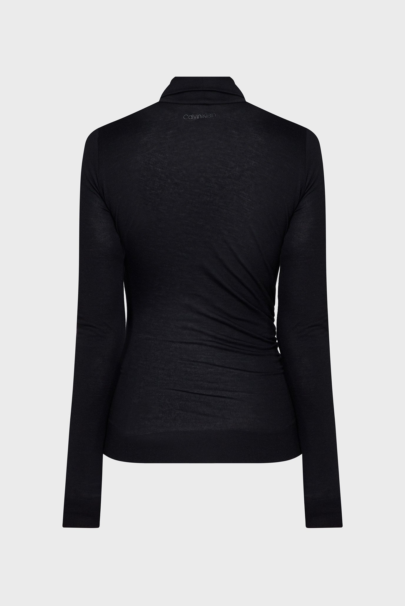 Женский черный гольф GATHERED WAIST LYOCELL LS TOP 2