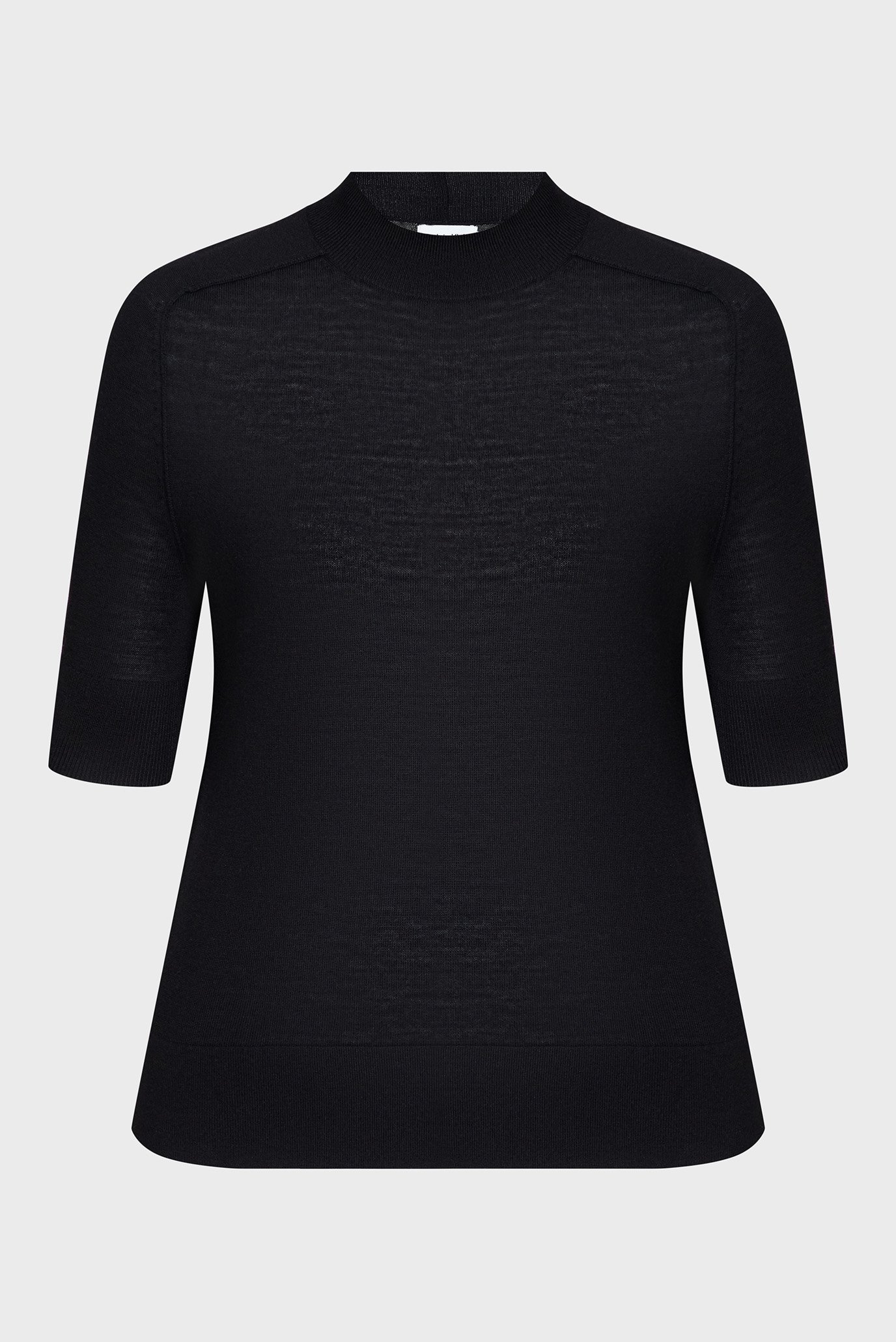 Женский черный шерстяной гольф EXTRA FINE WOOL 6