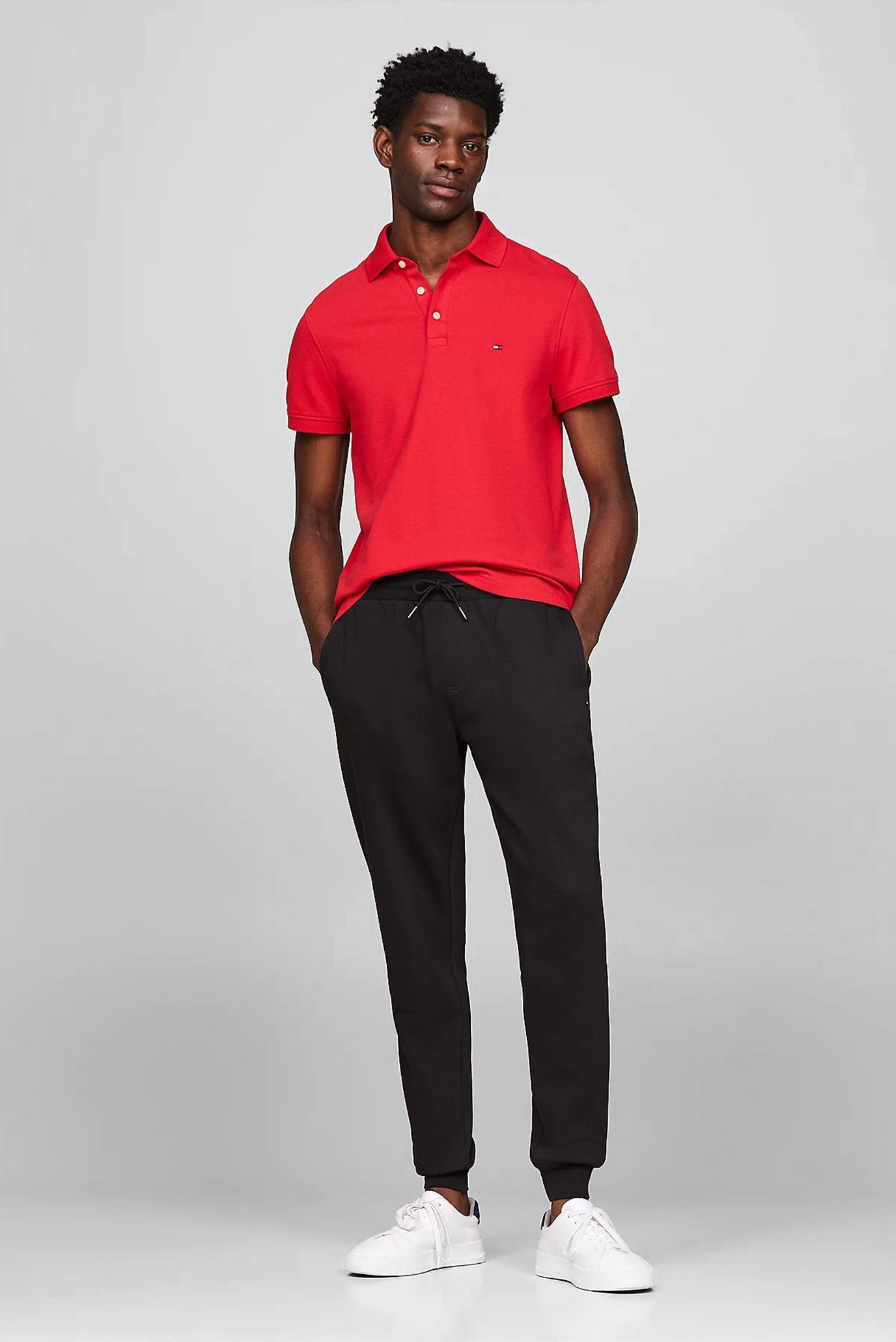 Мужские черные спортивные брюки FLAG LOGO 2