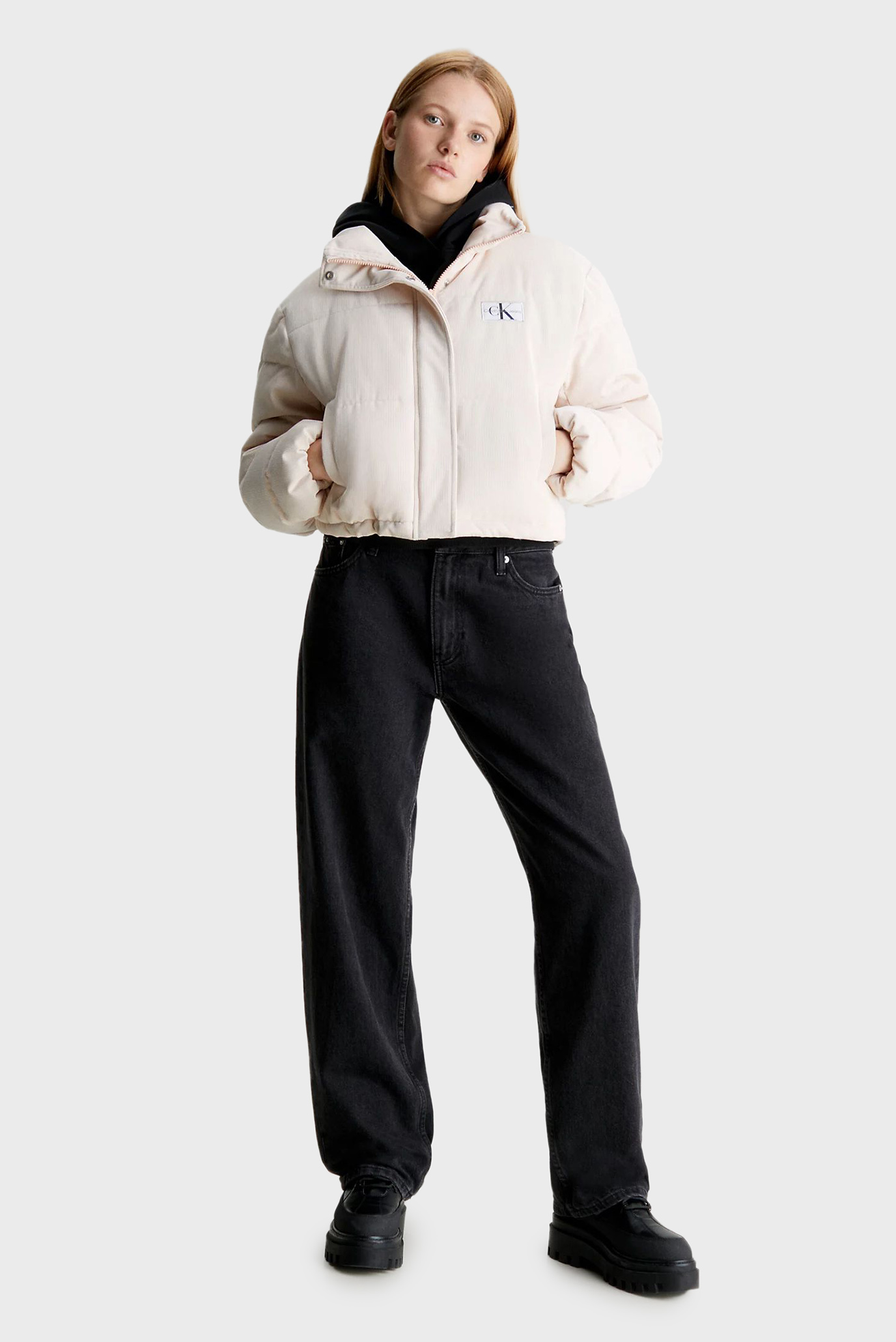 Куртка зимняя CORDUROY CROPPED PUFFER Calvin Klein Jeans Куртка зимняя CORDUROY CROPPED PUFFER 2