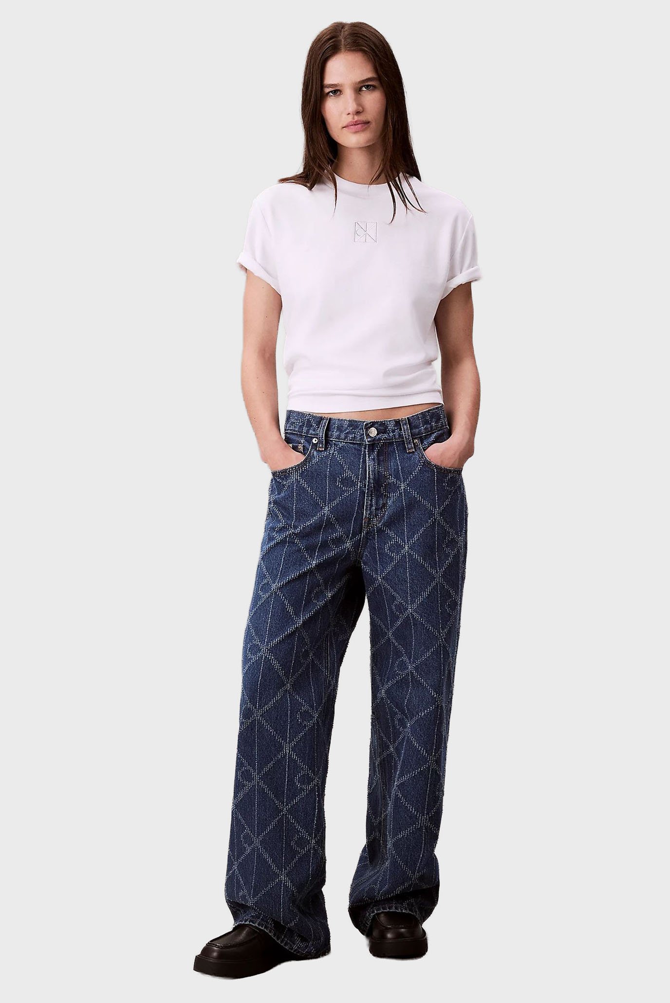 Футболка SS LUX CTN INTERLOCK EMBLEM MOCK 2