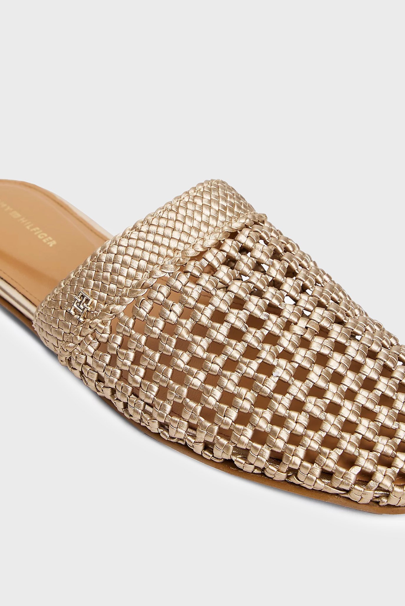 Сандалии CROCHET METALLIC LEATHER MULE 6