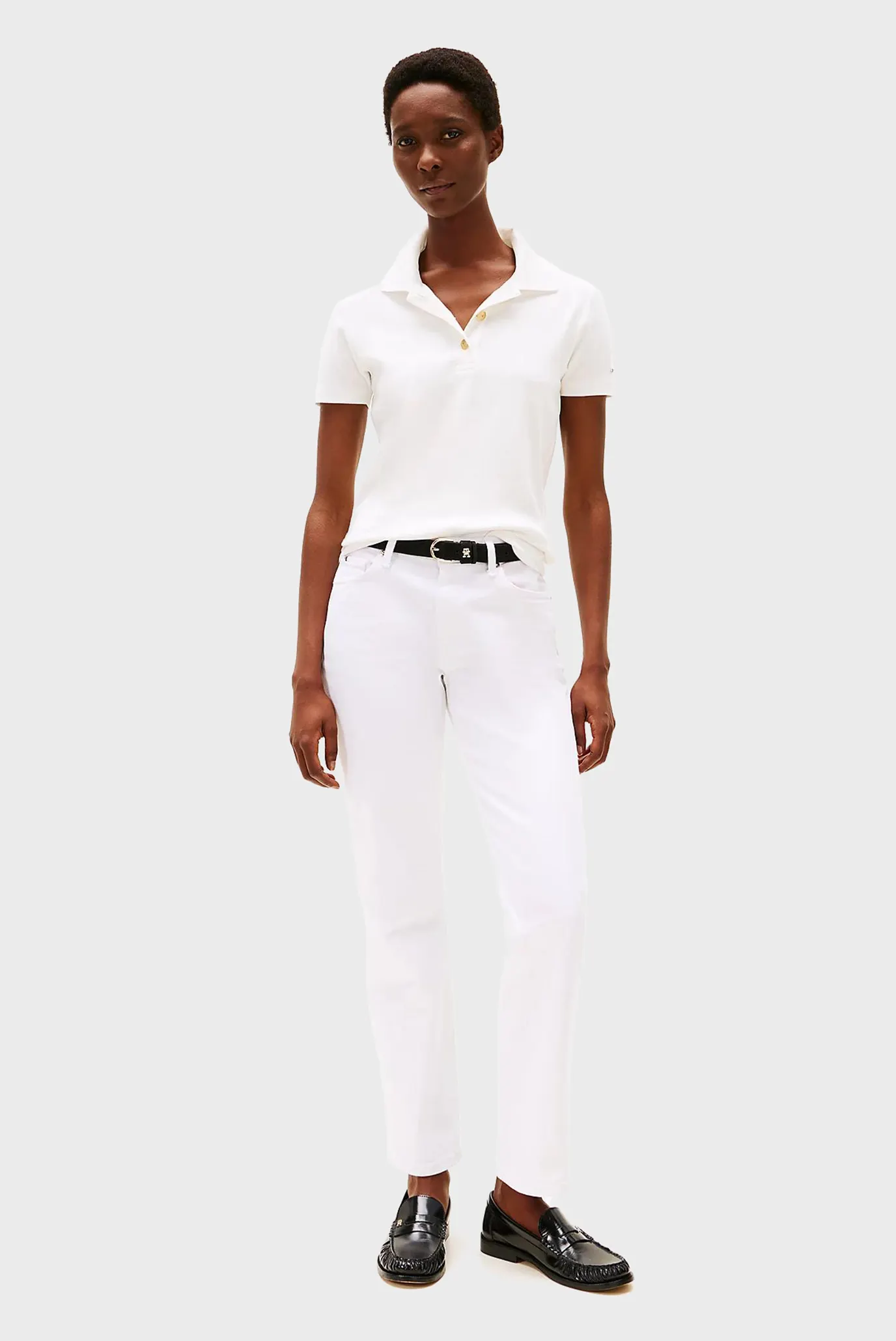 Поло SLIM GOLD BUTTON POLO SS 2