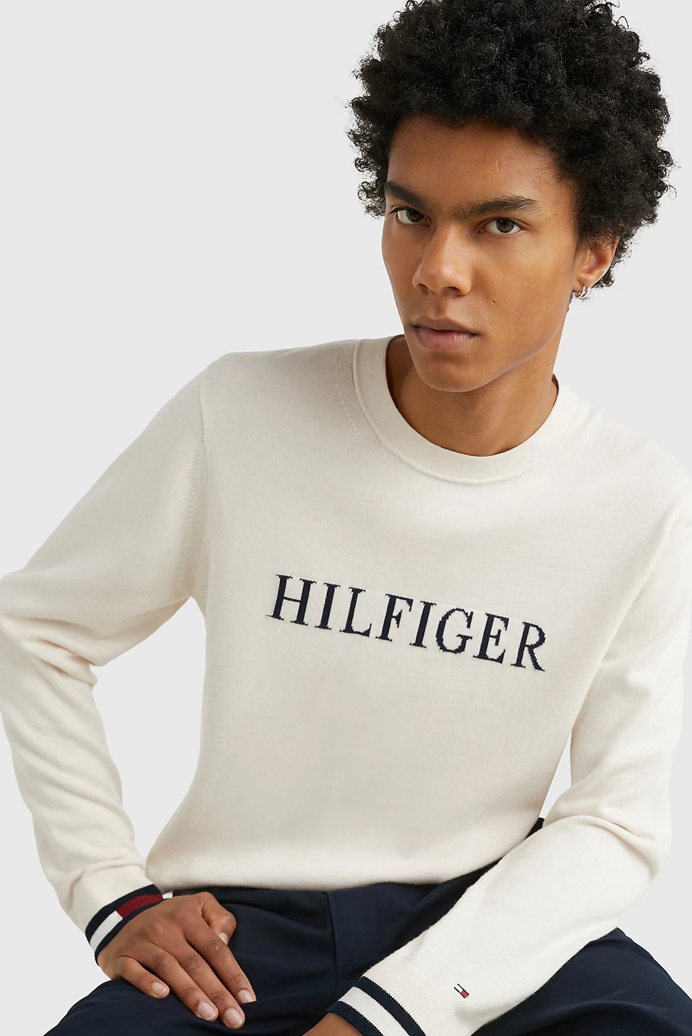 Свитер HILFIGER FLAG CUFF CREW NECK 4