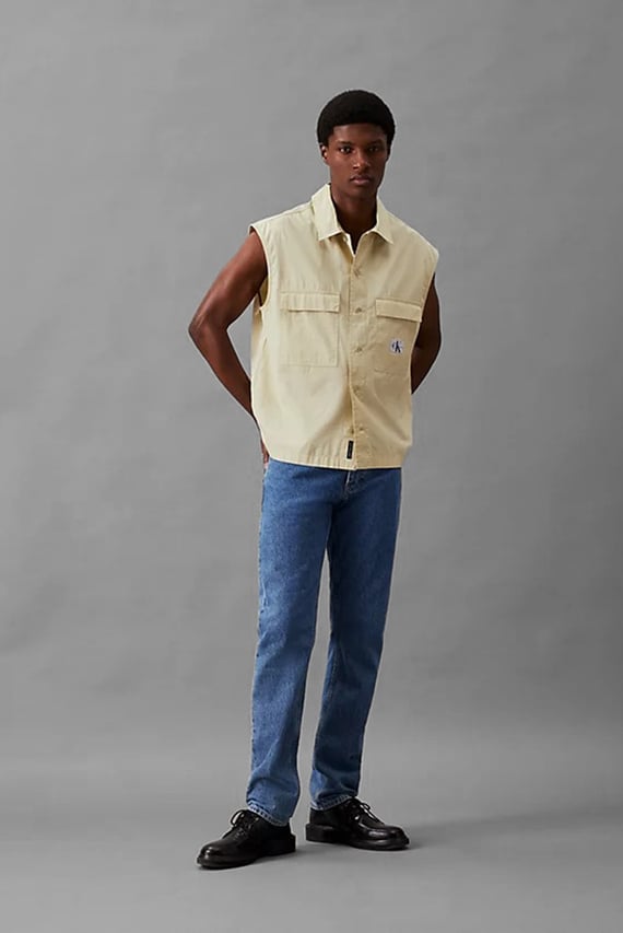 Рубашка с коротким рукавом SLEEVELESS POPLIN SHIRT