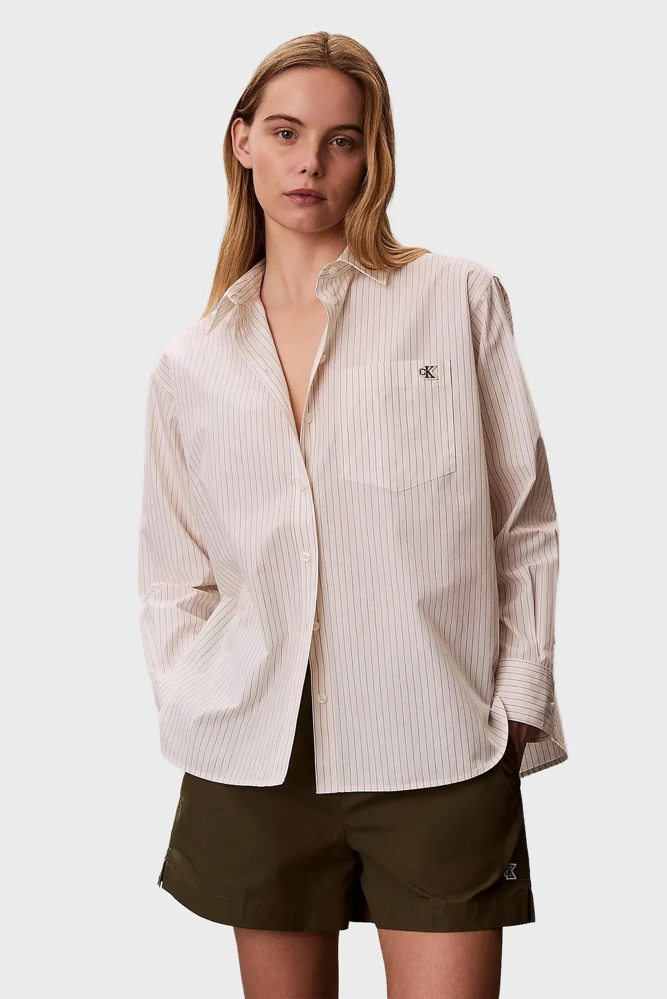 Рубашка YARNDYE COTTON POPLIN RELAXED SH 1