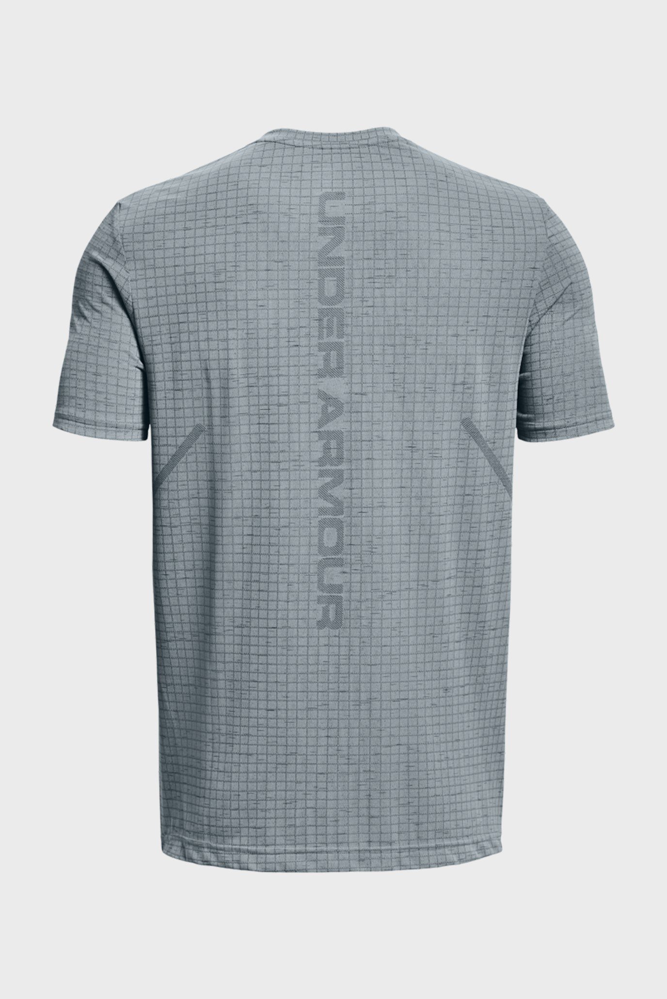 Мужская серая футболка в клетку UA Seamless Grid SS 6