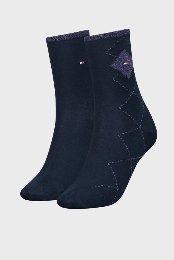 Носки/TH WOMEN SOCK 2P SHINY ARGYLE
