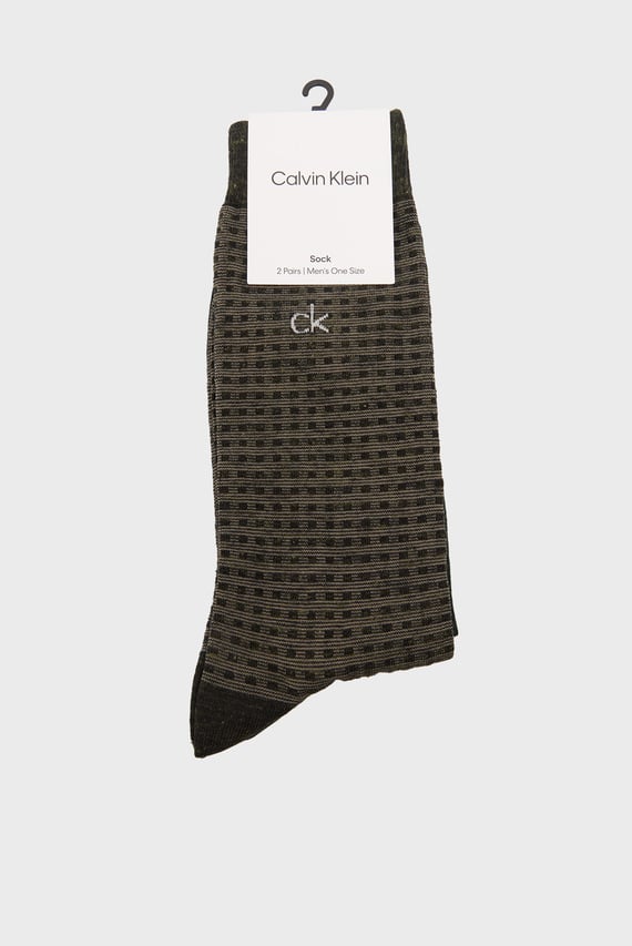 Носки CK MEN SOCK 2P MELANGE GRID