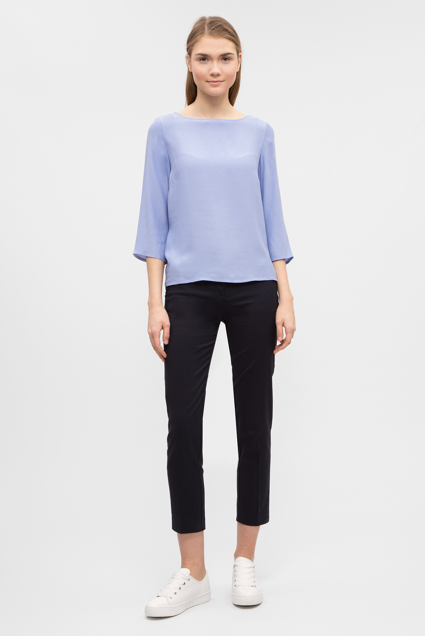 Женская голубая блуза 10