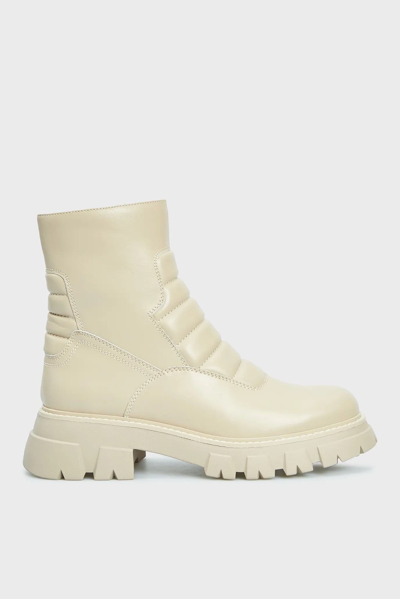 Женские бежевые кожаные ботинки Anouk 6