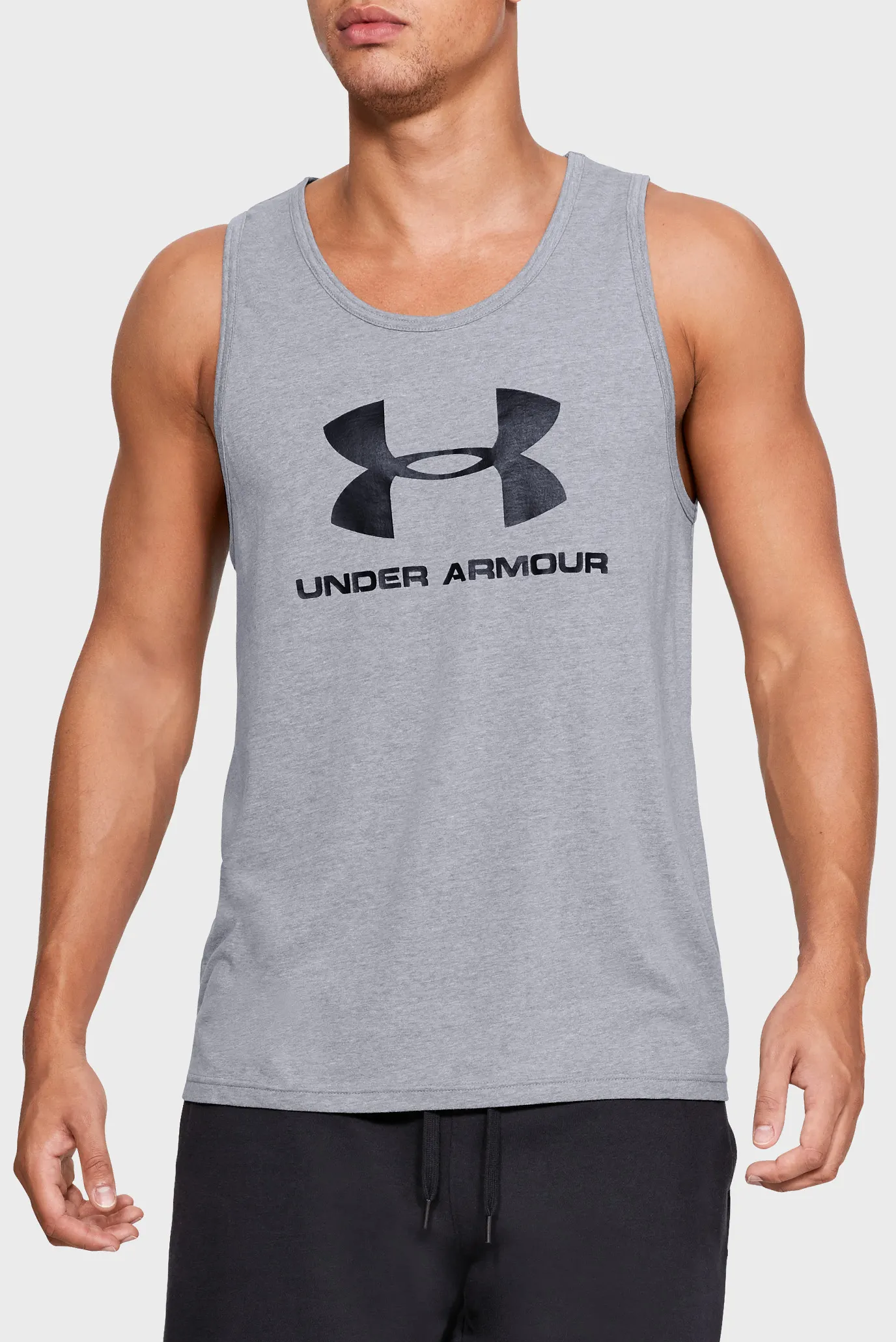 Мужская серая майка SPORTSTYLE LOGO TANK 6