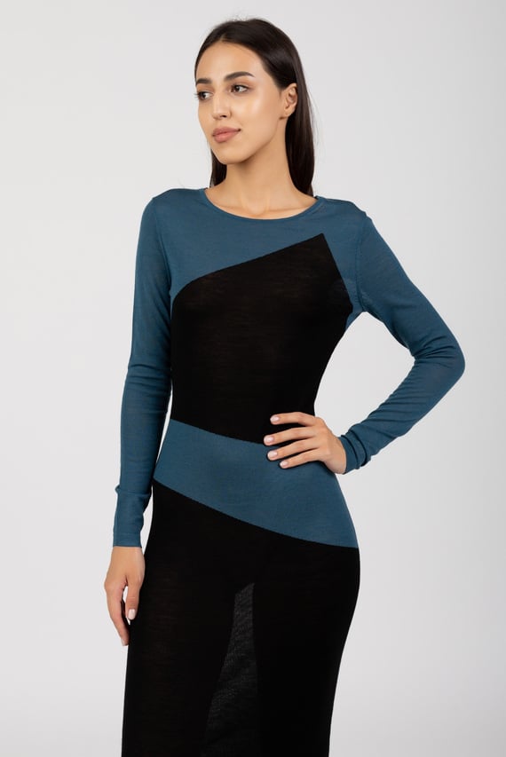 Платье CLRBLOCK EXTRA FINE WOOL DRESS