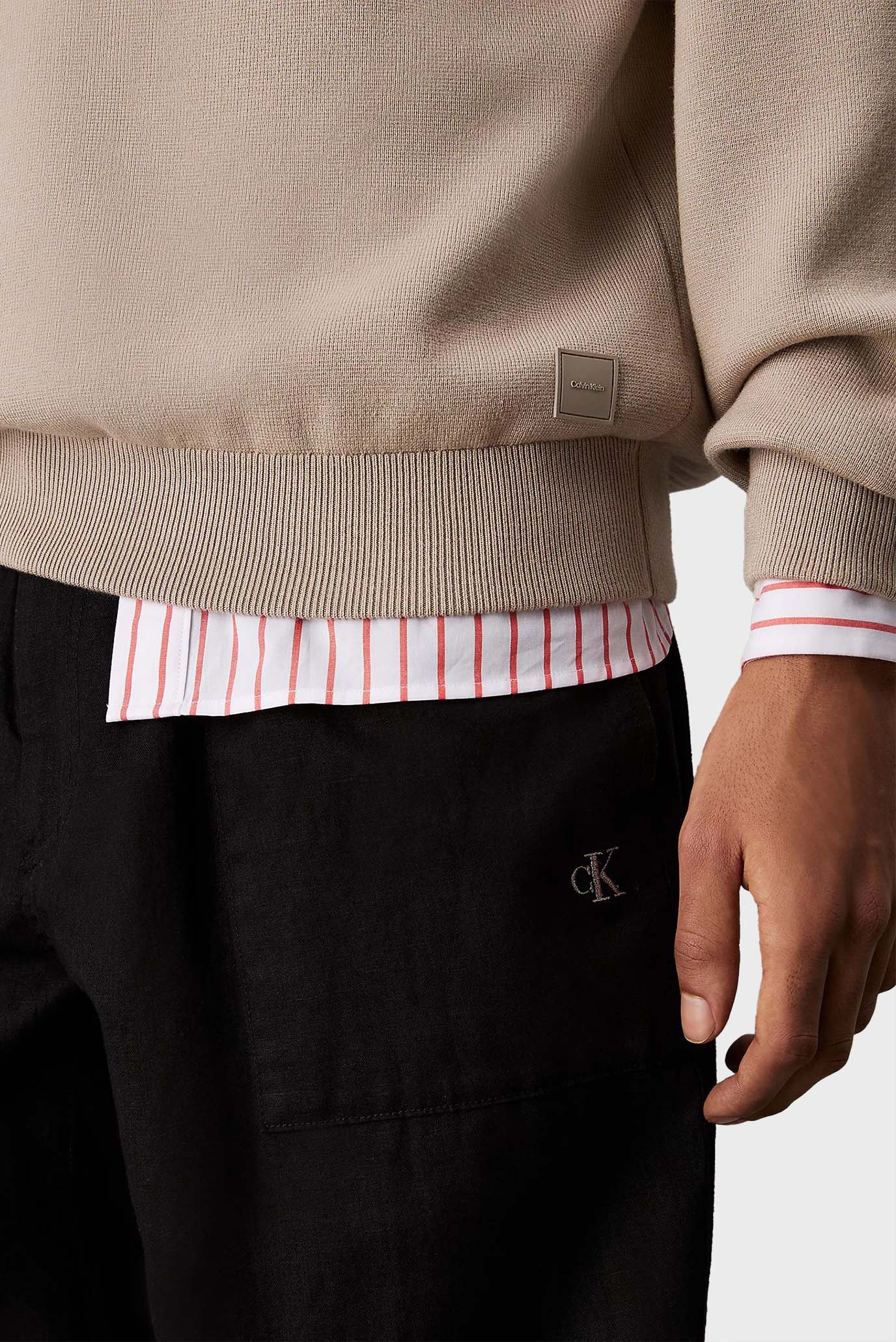 Мужские черные брюки LINEN PANTCalvin Klein Jeans Мужские черные брюки LINEN PANT 4