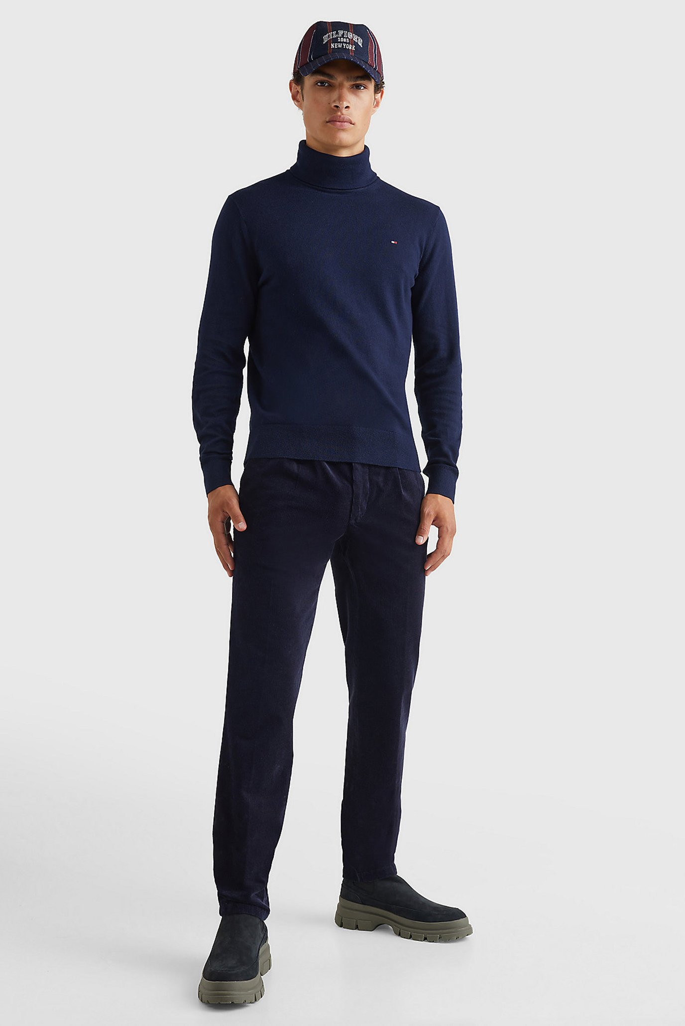Мужской темно-синий гольф PIMA ORG CTN CASHMERETommy Hilfiger Мужской темно-синий гольф PIMA ORG CTN CASHMERE 7