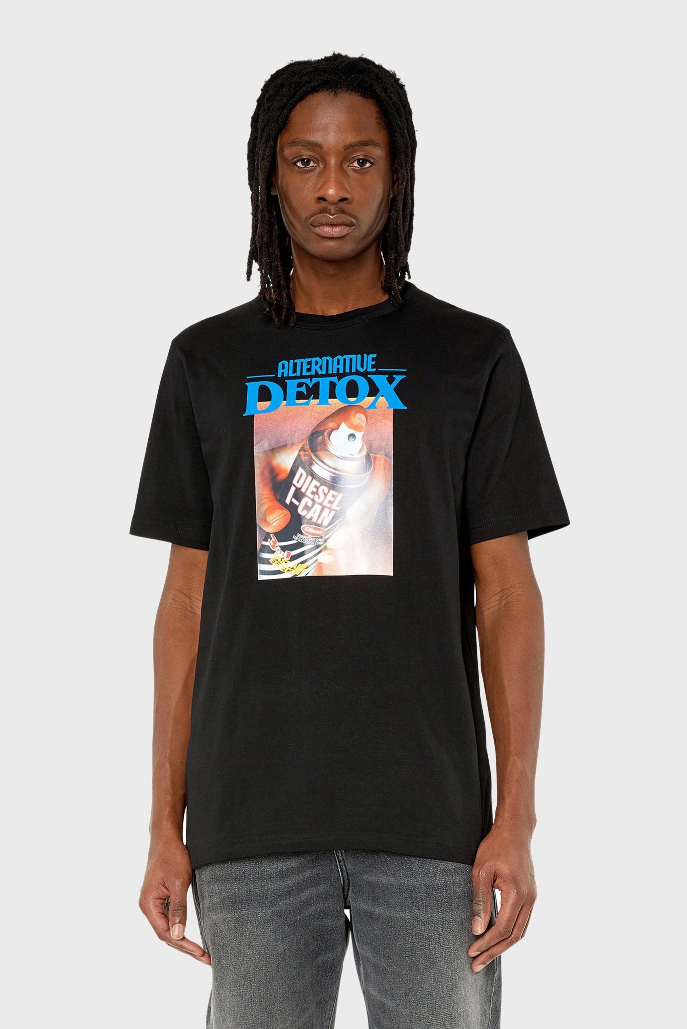 Мужская черная футболка T-JUST-G4 T-SHIRT 1